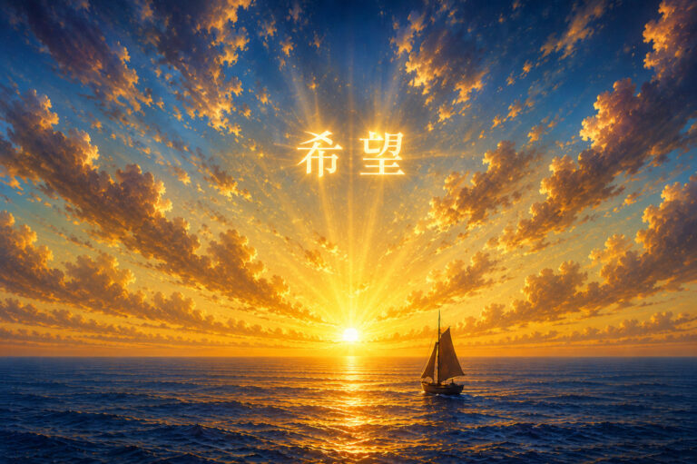 詩「希望」（副題「羅針盤」）