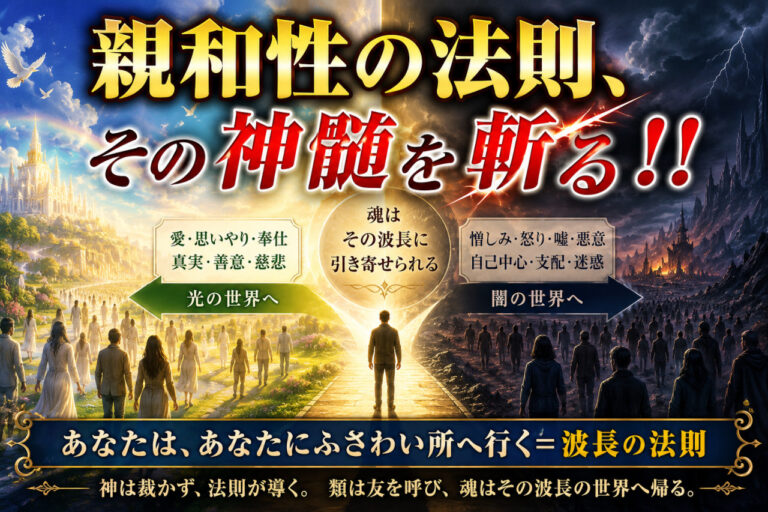 シルバーバーチのいう「親和性の法則」その神髄を斬る！！