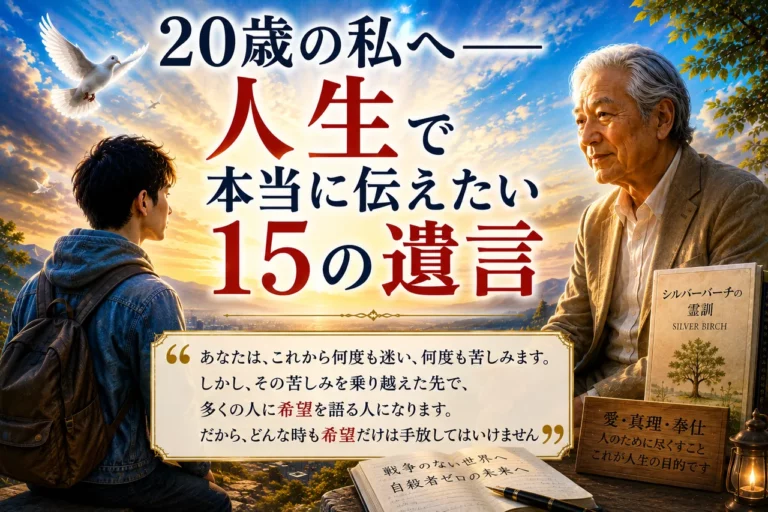 20歳の私へ ―― 人生で本当に伝えたい15の遺言