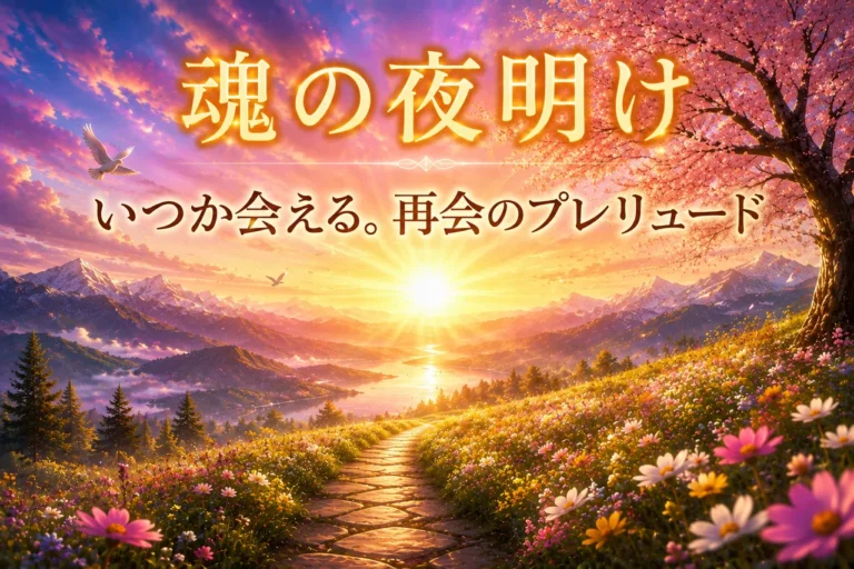 詩「魂の夜明け」いつか会える。再会のプレリュード